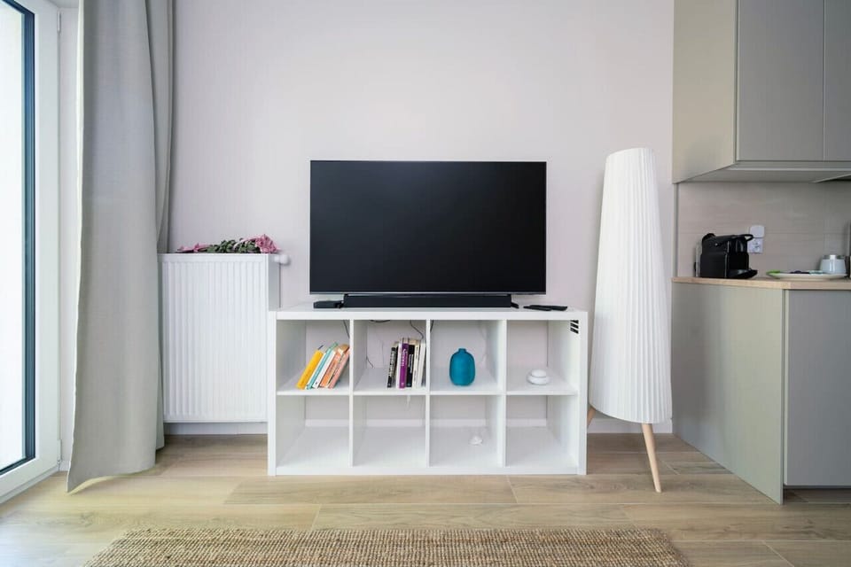 Comfortable Living Room with Sofa Bed and Smart TV | Book Now with RENTUJEMY