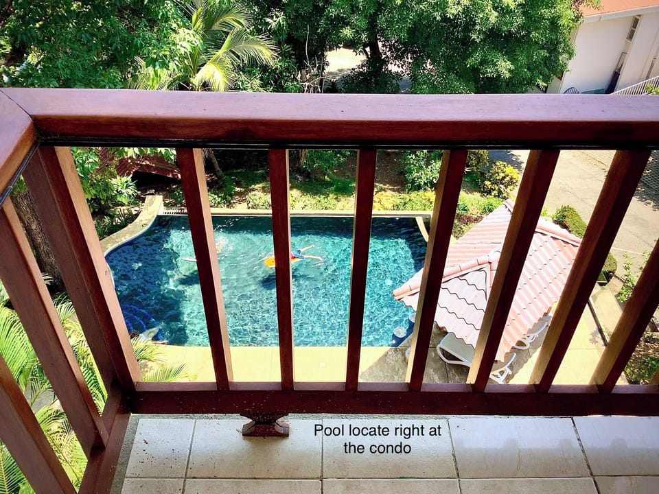 Pool beneath your balcony