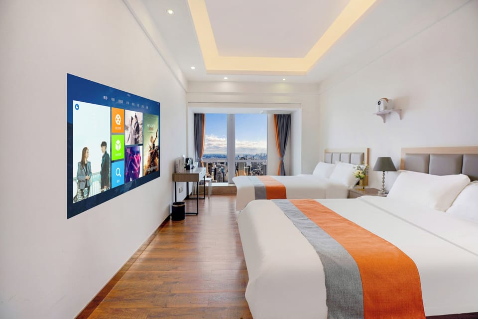 Senior Twin Room, City View | Hypo-allergenic bedding, desk, laptop workspace, blackout drapes