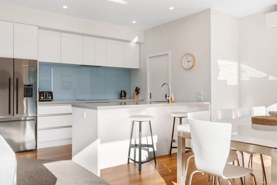 Sleek fully equipped kitchen