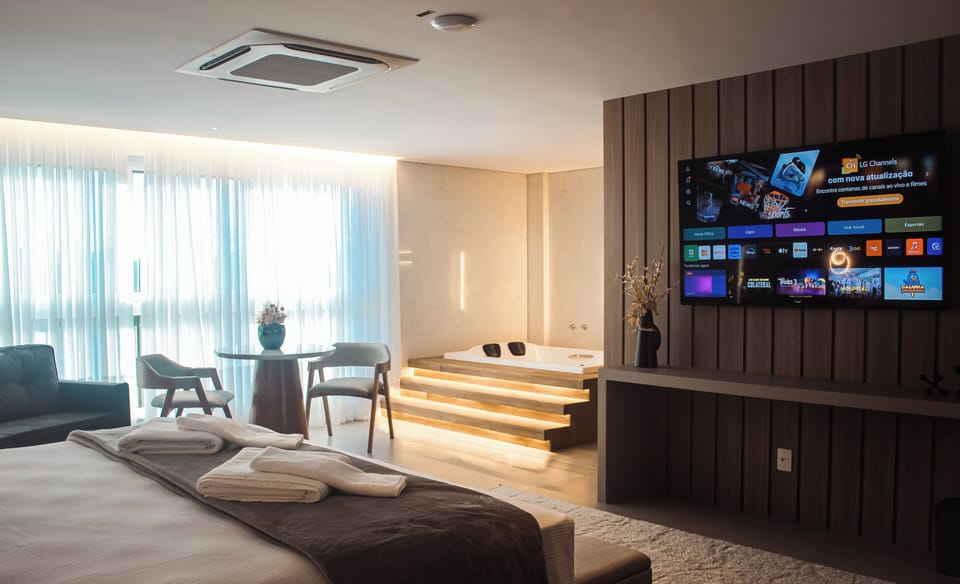 Luxury Suite, City View | Individually furnished, laptop workspace, soundproofing, free WiFi