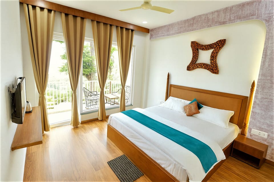 Deluxe Valley View with Balcony | Premium bedding, soundproofing, free WiFi, bed sheets