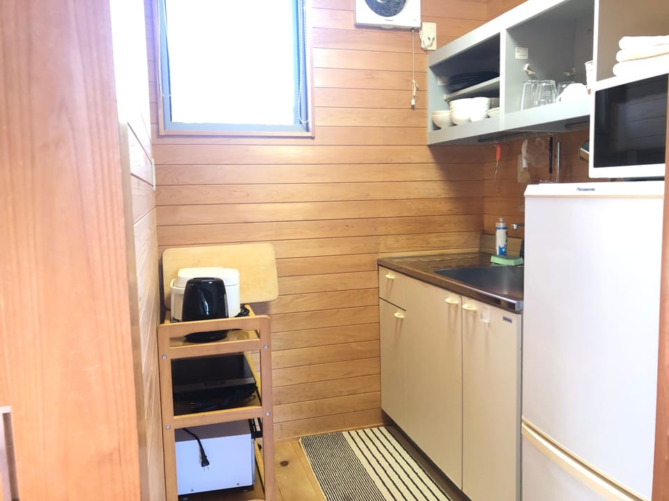 Villa, Kitchenette, Annex Building | Private kitchen | Full-size fridge, microwave, stovetop, electric kettle