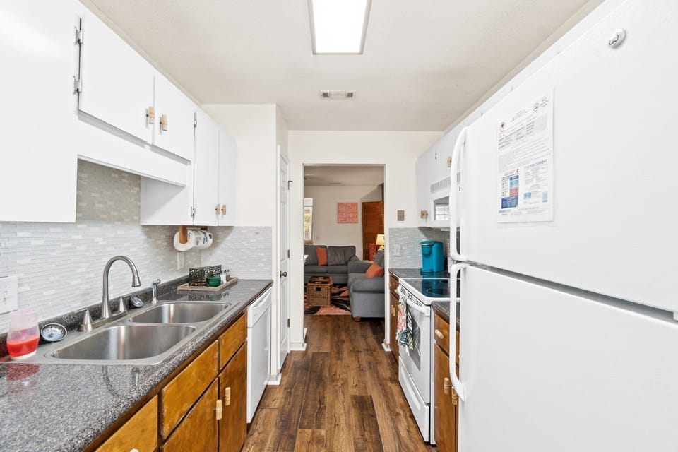 Well equipped galley kitchen