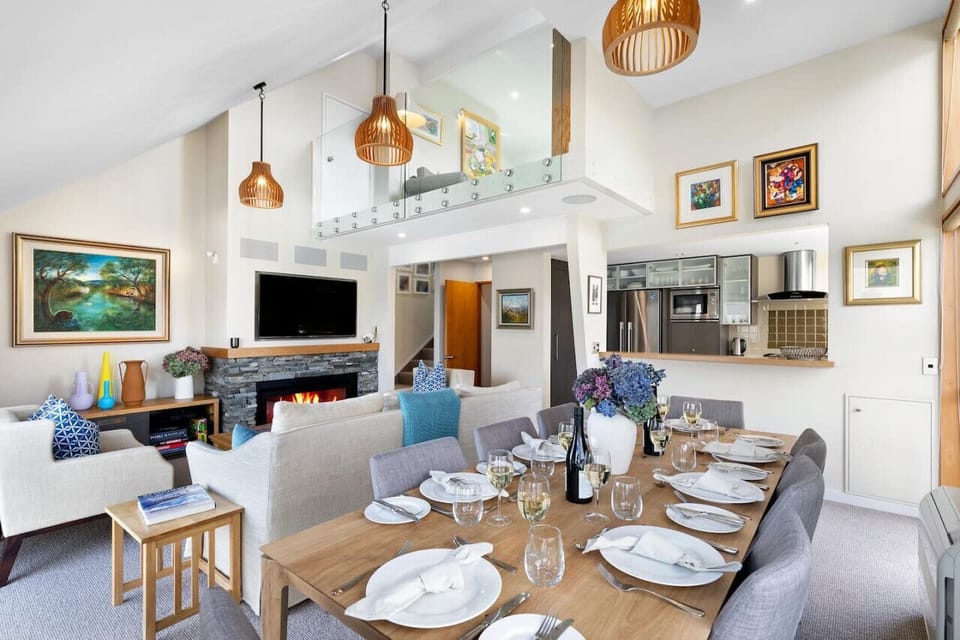 A multi-level home with a bonus mezzanine living space