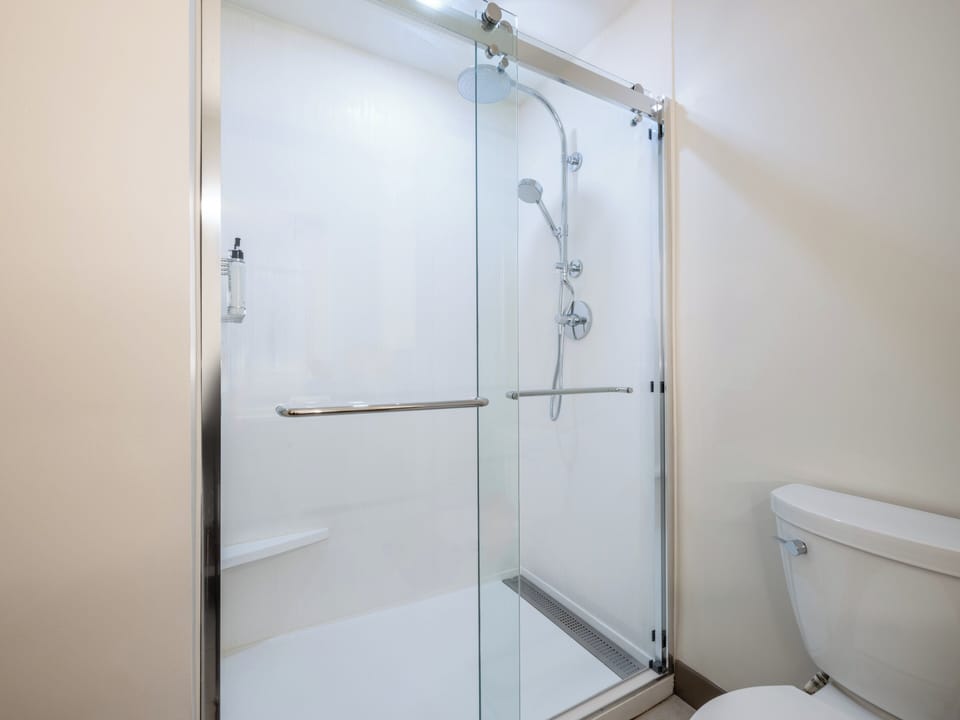 Free toiletries, hair dryer, towels