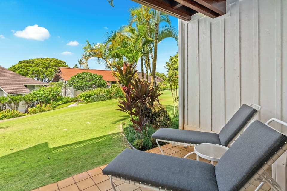 Kick your feet up and relax on the lanai