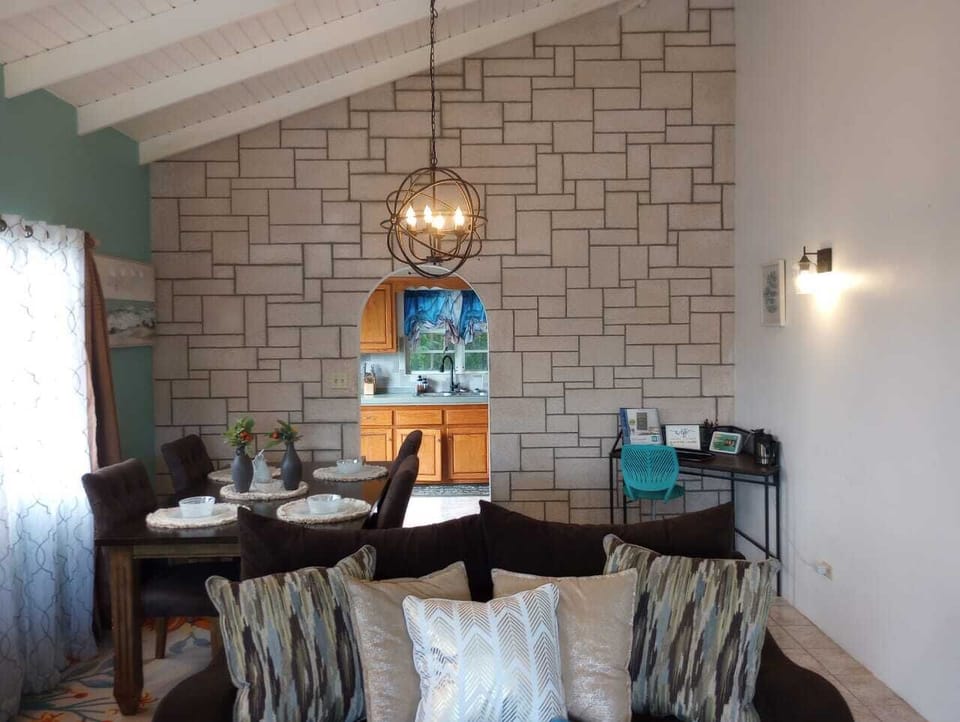View of the Dining, Living & Kitchen from Front Door