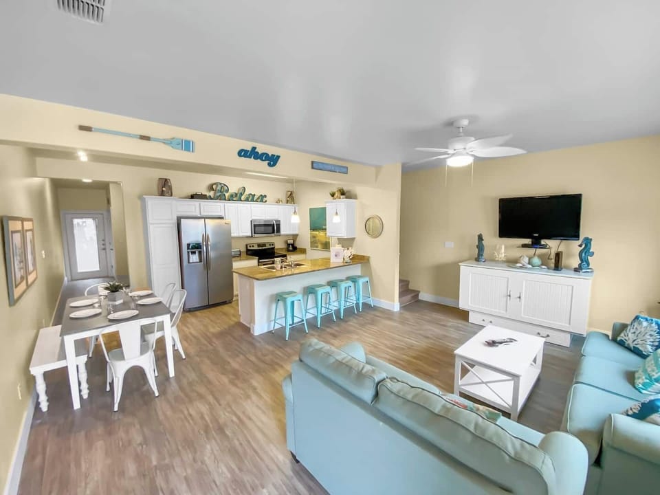 Stellar location so you can walk to the beach! Detailed beach decor makes this a relaxing and stress free vacation spot!