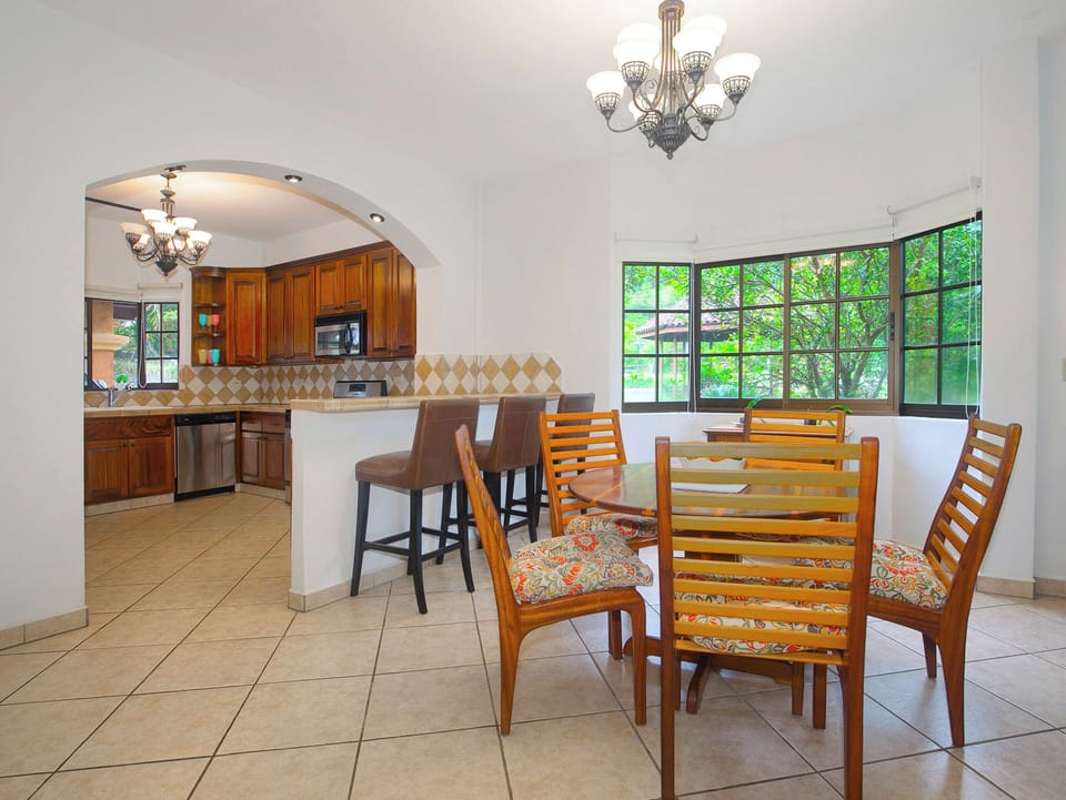 dining and open kitchen