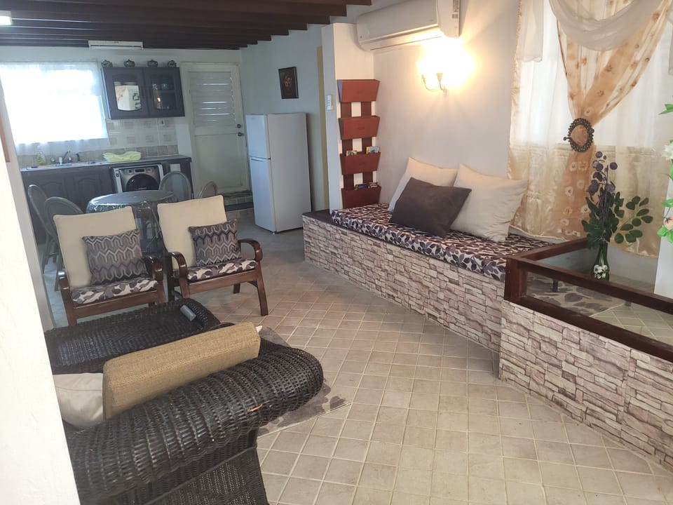 Living room and kitchen from front door