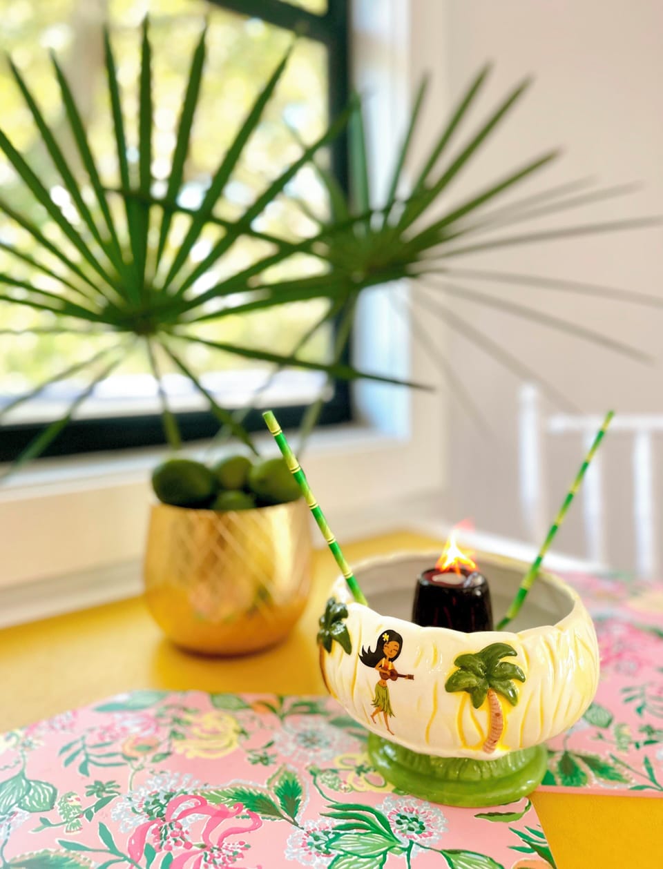 A volcano tiki mug to celebrate you're on Tybee time.