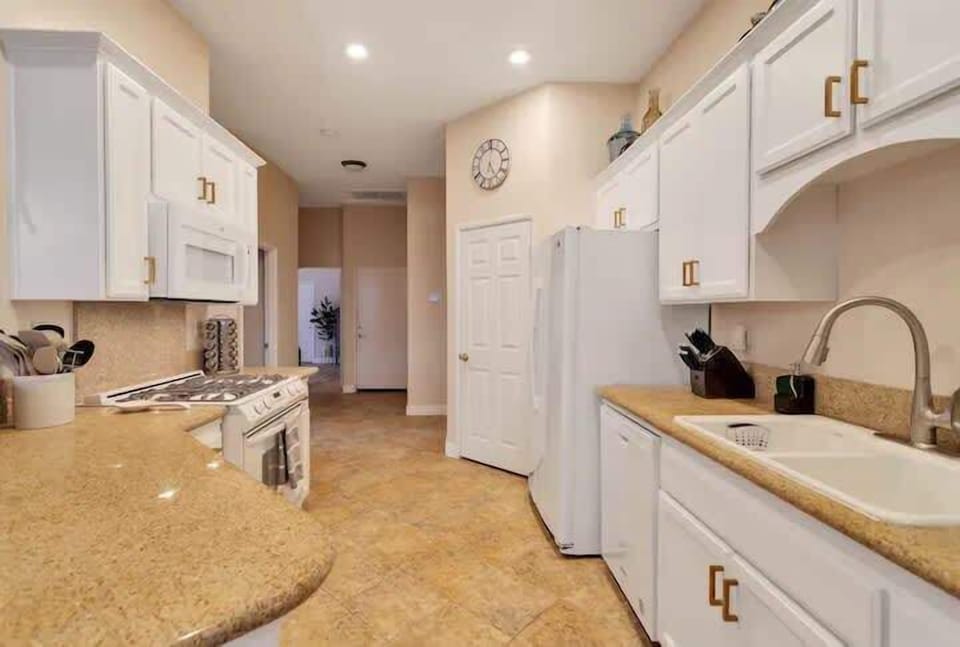 Complete kitchen with modern appliances