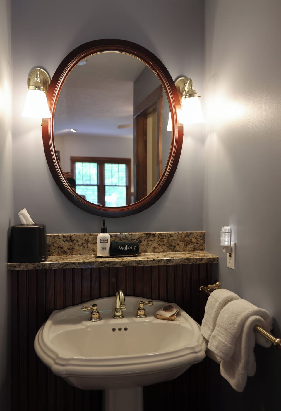 Room, 1 King Bed, Fireplace, Partial Lake View | Bathroom | Combined shower/tub, designer toiletries, hair dryer, towels