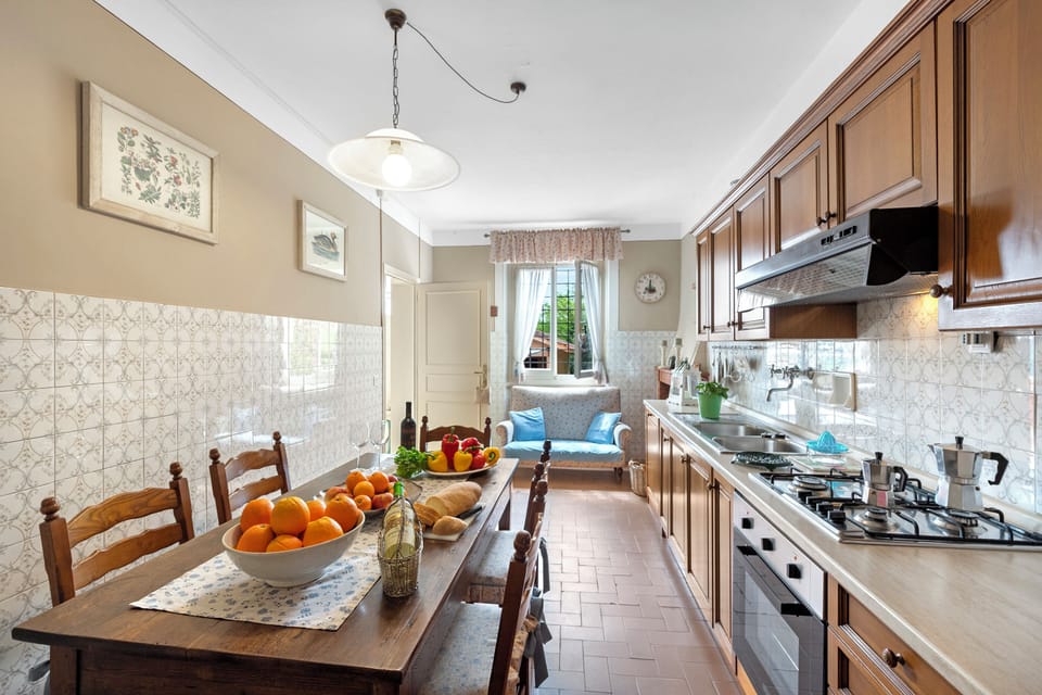 Family House, Multiple Bedrooms, 2 Bathrooms, Mountainside (Villa Ortensie Garden with amazing) | Private kitchen | Fridge, oven, stovetop, dishwasher