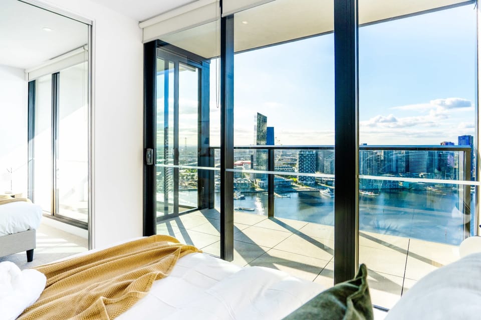 Bedroom overlooking the water