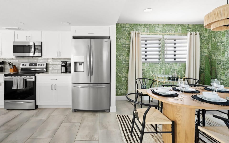 Our Dining Area Conveniently Adjacent to the Kitchen for Seamless Hosting