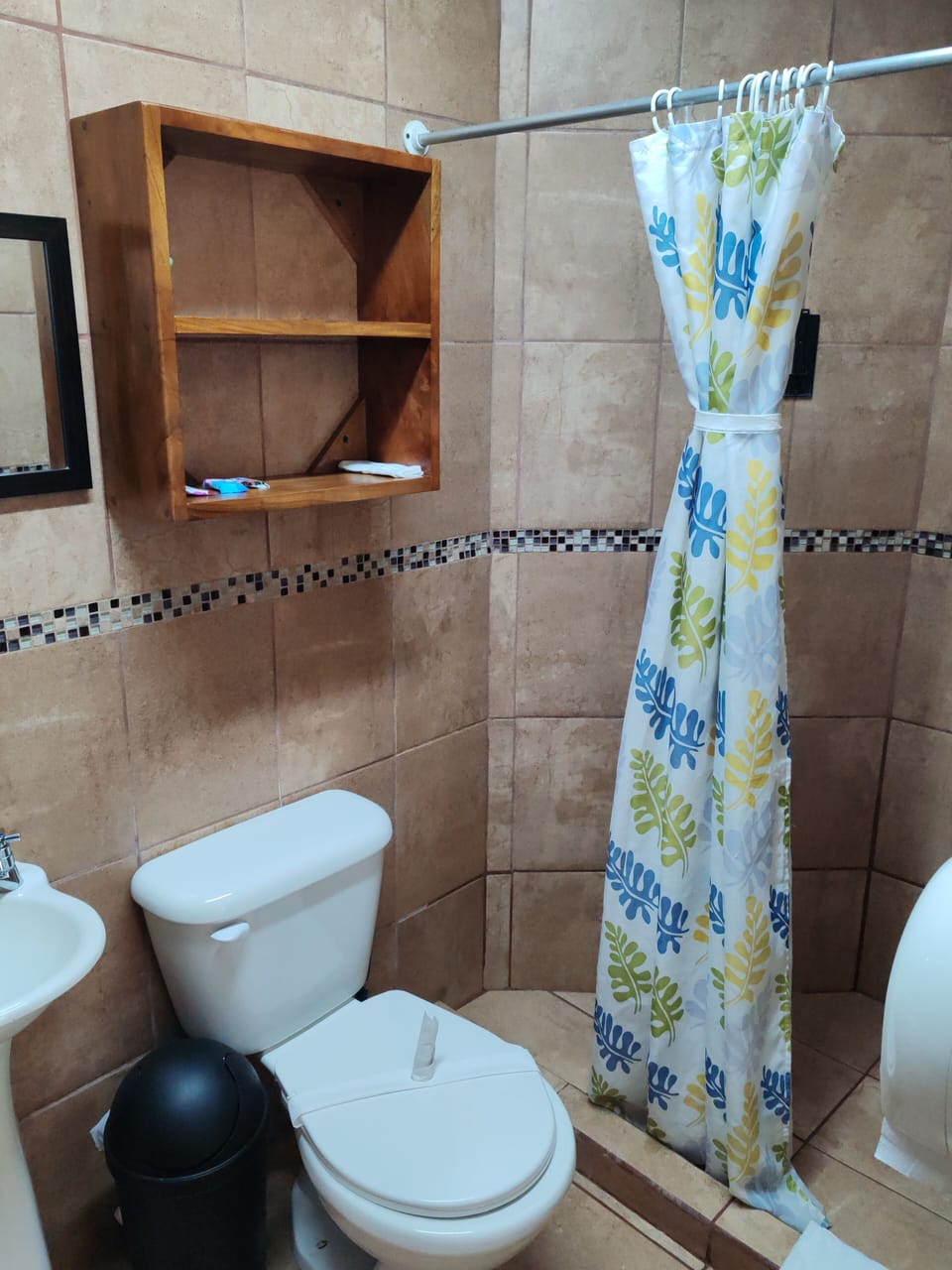 Double Room, Garden View | Bathroom | Shower, hair dryer, towels