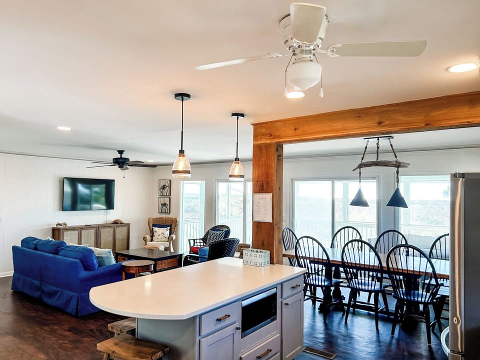 Open Concept Kitchen, Dining and Living Room