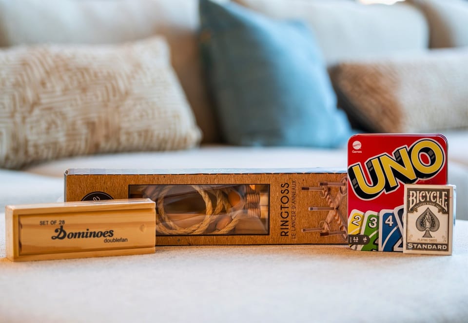 Family fun time! This collection of board games is perfect for an evening of entertainment.