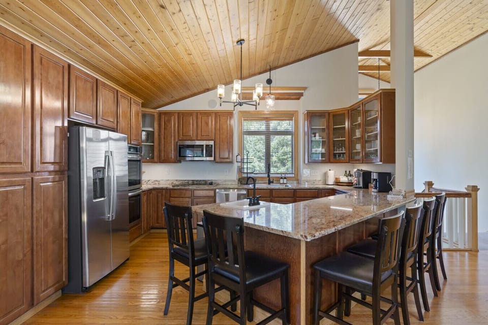 Kitchen features double oven, microwave, 2 dish washers, cooktop and trash compactor