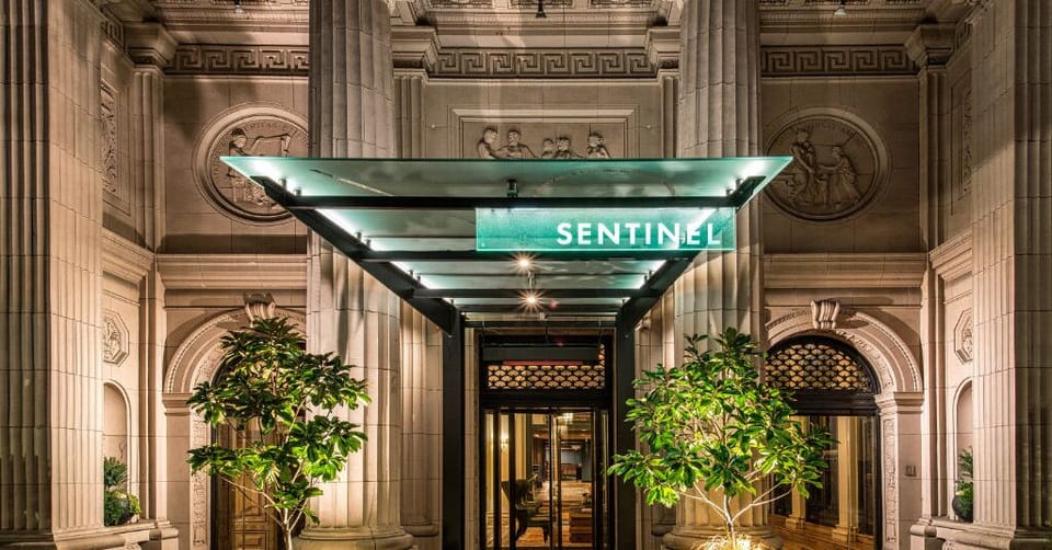 Be greeted by the magnificent entrance, highlighted by beautiful columns and lush greenery, creating an inviting first impression.