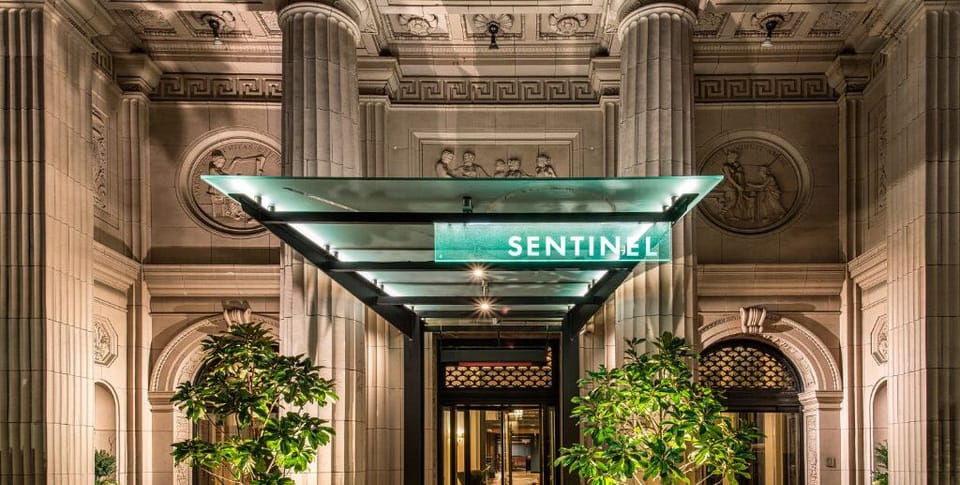 Be greeted by the magnificent entrance, highlighted by beautiful columns and lush greenery, creating an inviting first impression.
