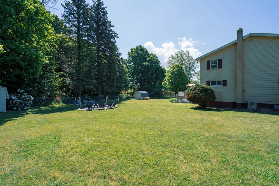 Backyard, Fire Pit 