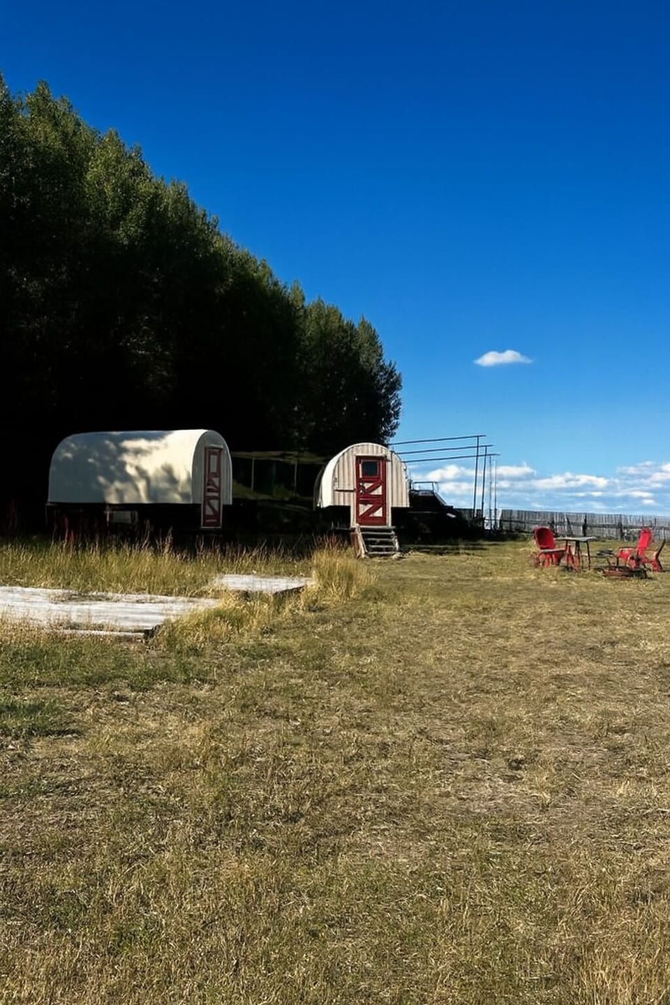 The ranch layout. Simple living at the Shepherd's Wagon!!