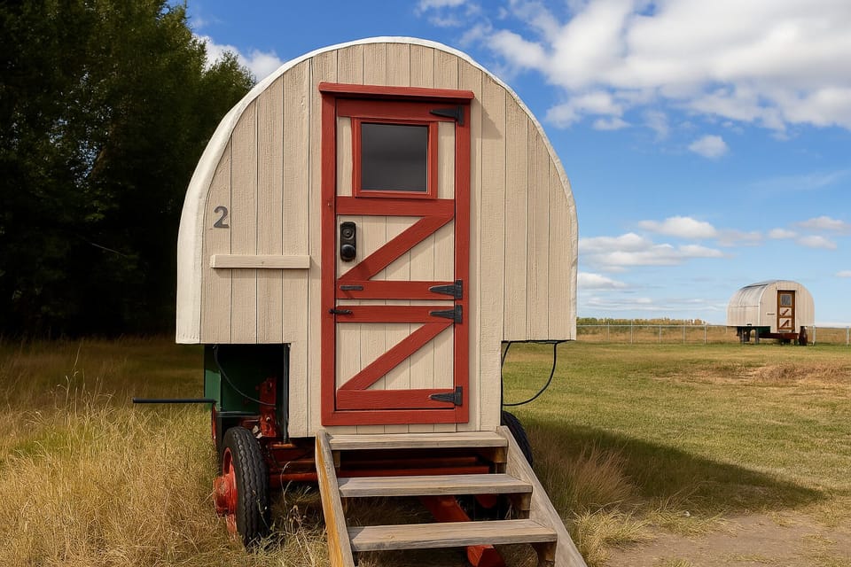 Welcome to Shepherd's Wagon! Minimalist exterior, massive comfort.
