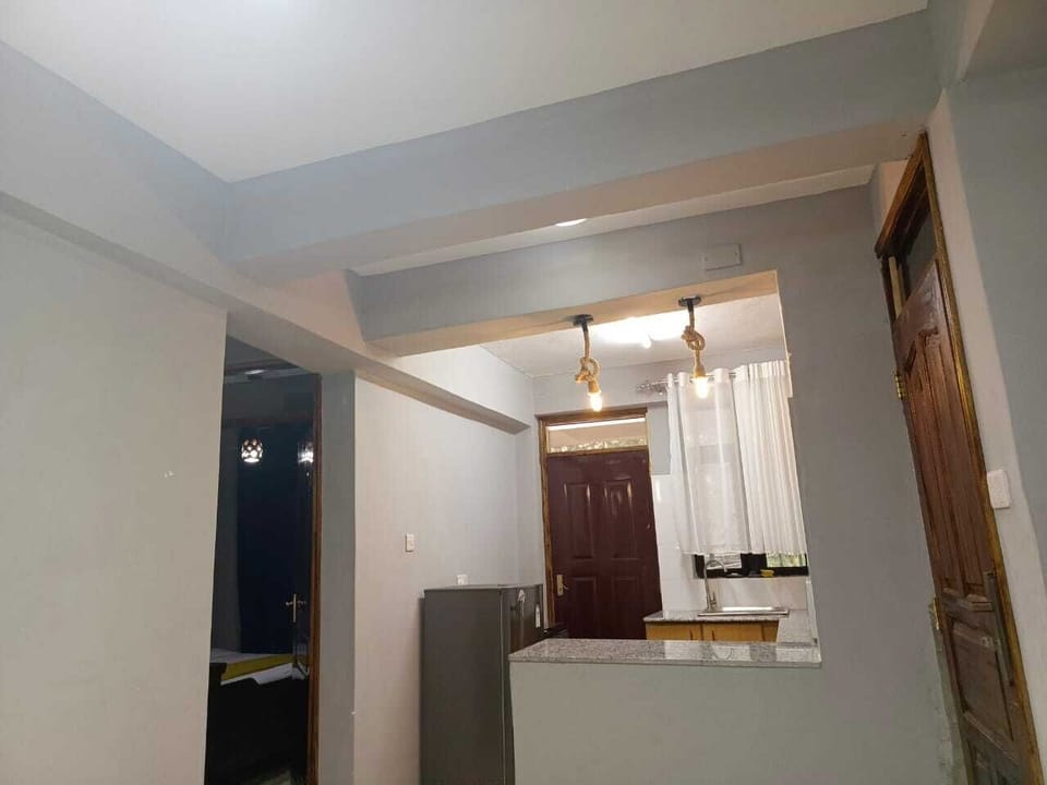 Comfort Apartment | Private kitchen | Fridge, microwave, cookware/dishes/utensils
