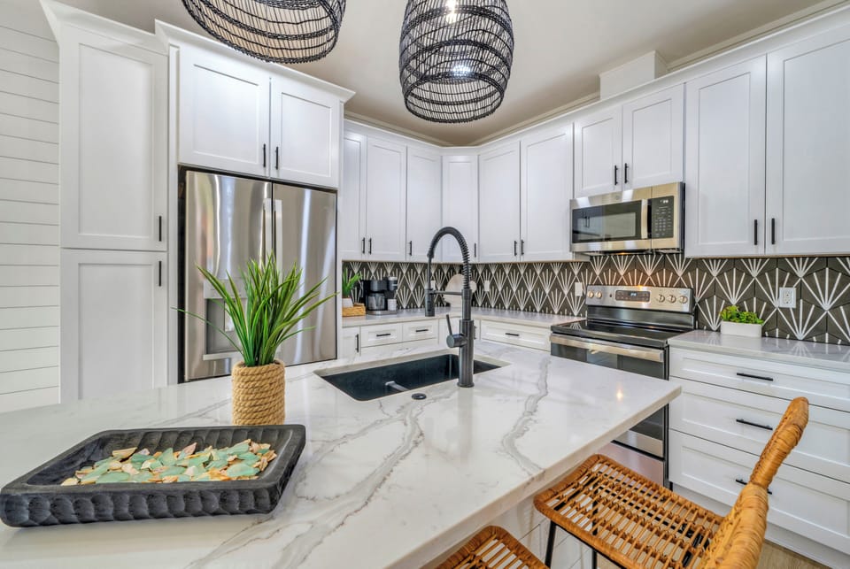 Fully-equipped kitchen.