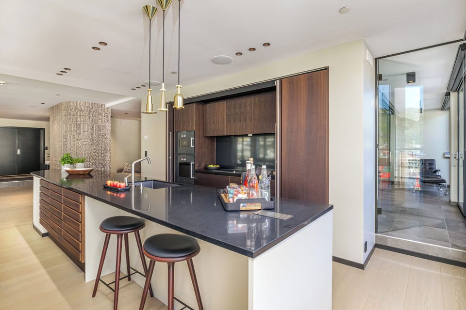The kitchen.
