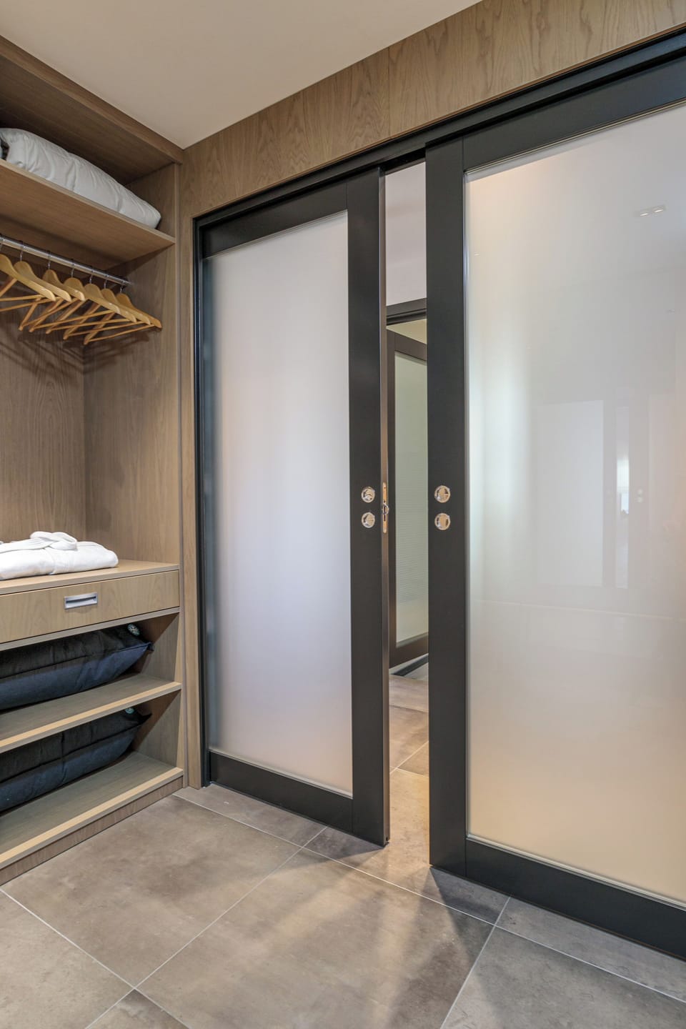 Master bedroom with walk-in wardrobe.