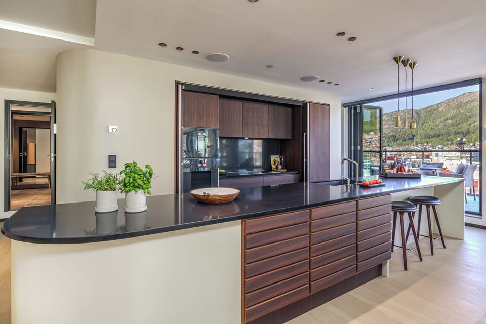 The kitchen.
