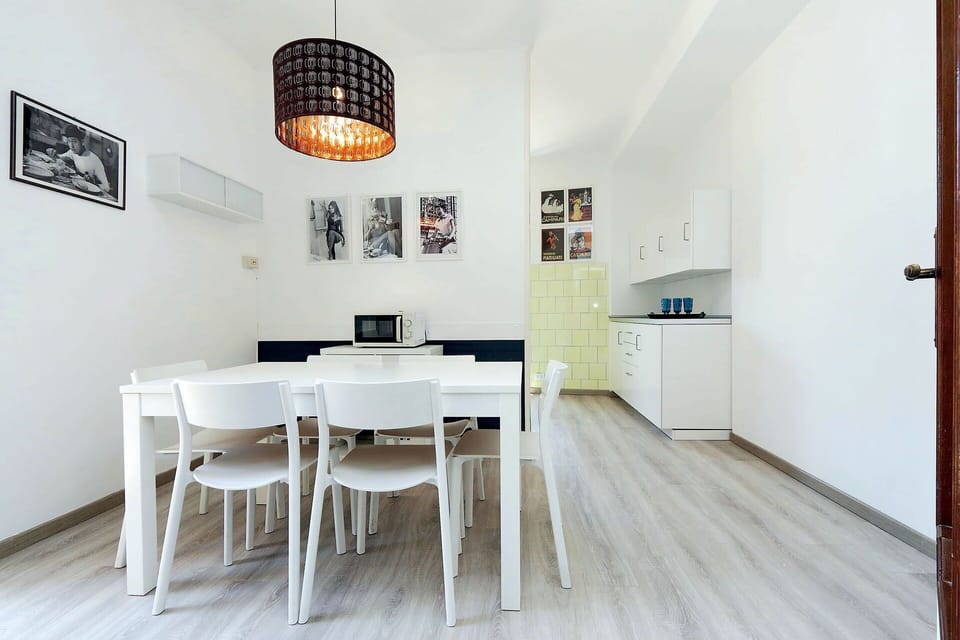 Living room and kitchen