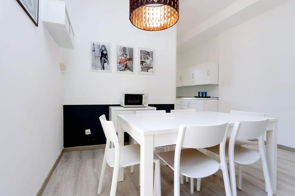 Living room and kitchen