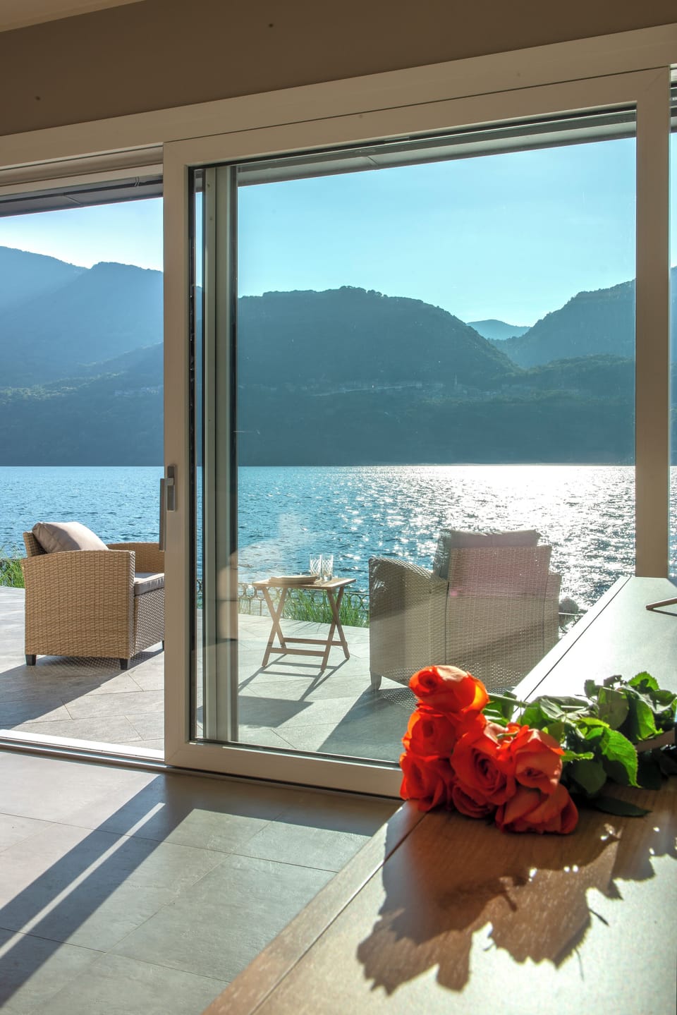 Luxury Condo, Lake View | Living area | Flat-screen TV, heated floors