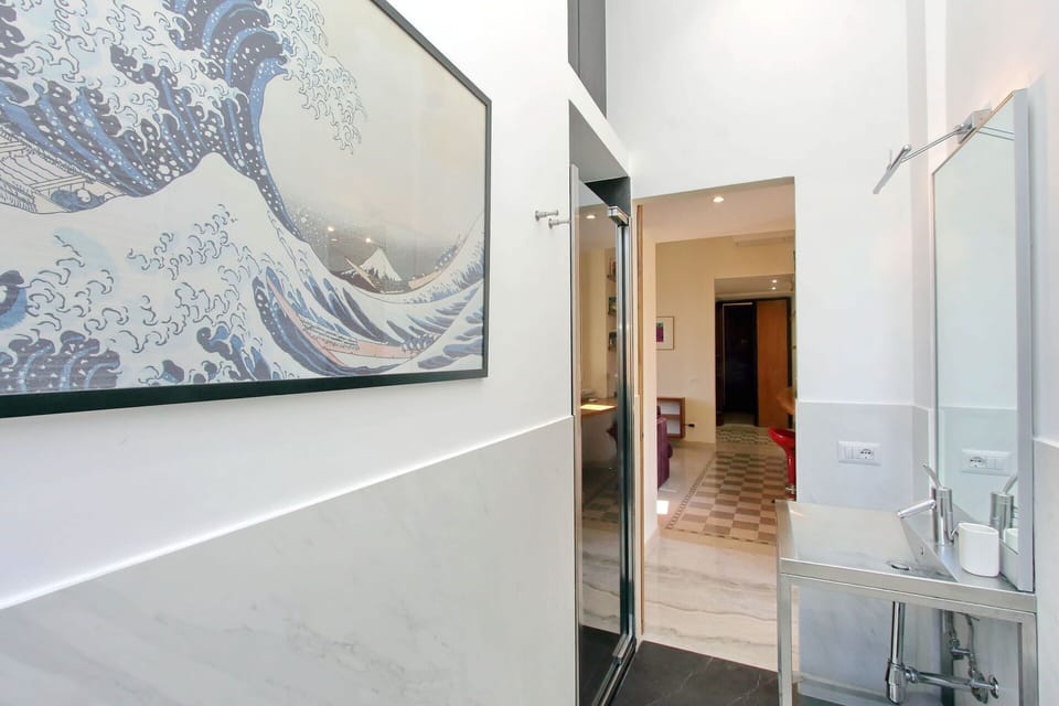 Bathroom, Living Room