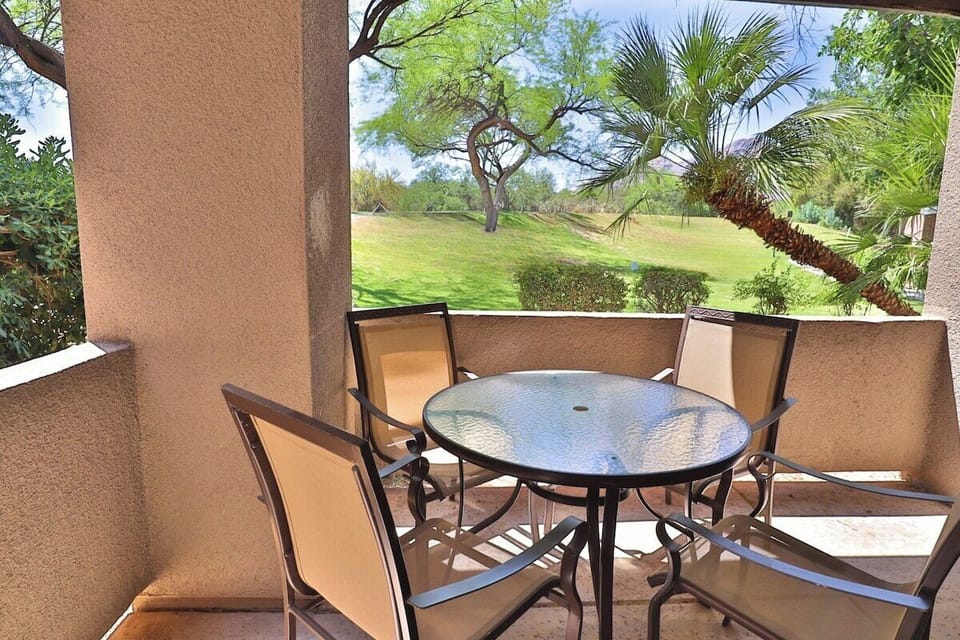 Covered Patio With Mountain & Golf Course Views
