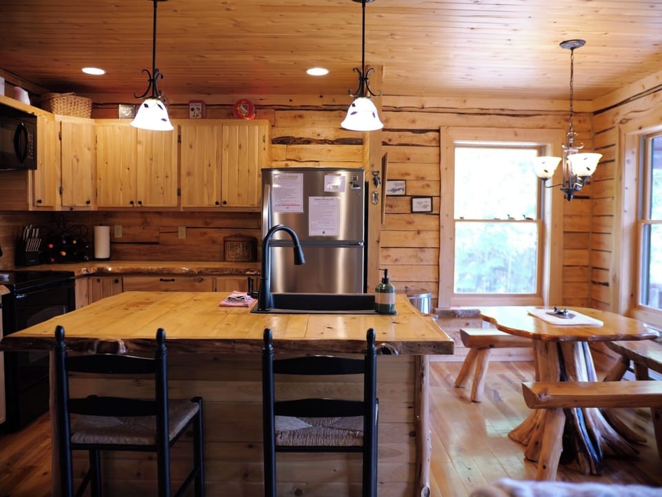 Loon Loft with The Loonlet Vintage Camper on Drummond Island (4356)