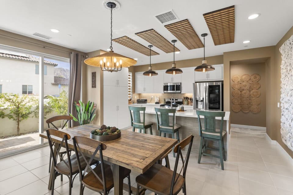 Dining and kitchen area