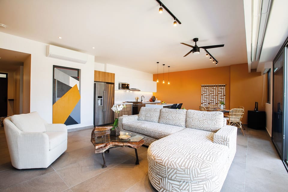 Comfortable seating area in the living room