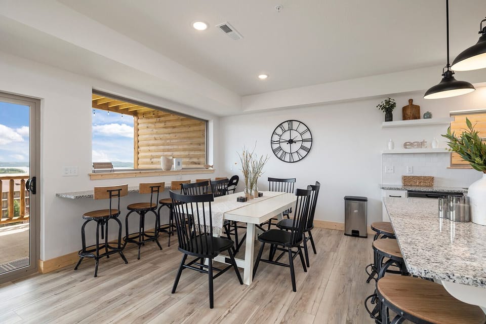 Dining Table and Bar Top Seating