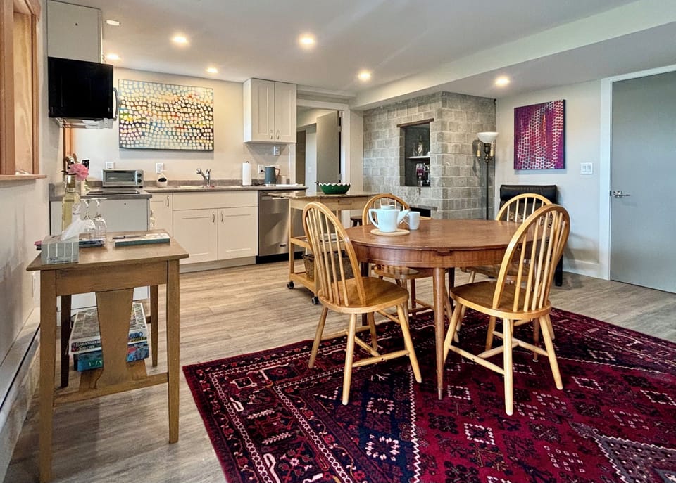 Dining and kitchen
