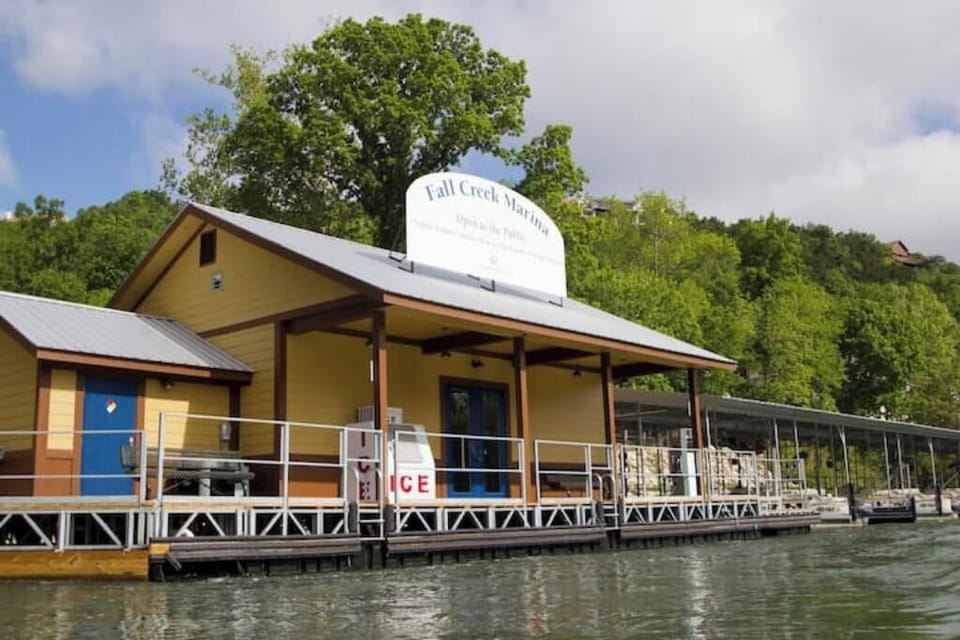 Nearby Fall Creek Marina on Lake Taneycomo - just a walk or short drive away