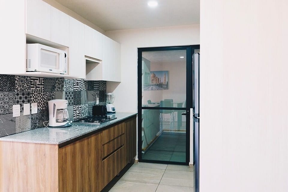 Basic Apartment, 2 Bedrooms, Kitchen, Tower | Private kitchen | Fridge, microwave, dishwasher, toaster
