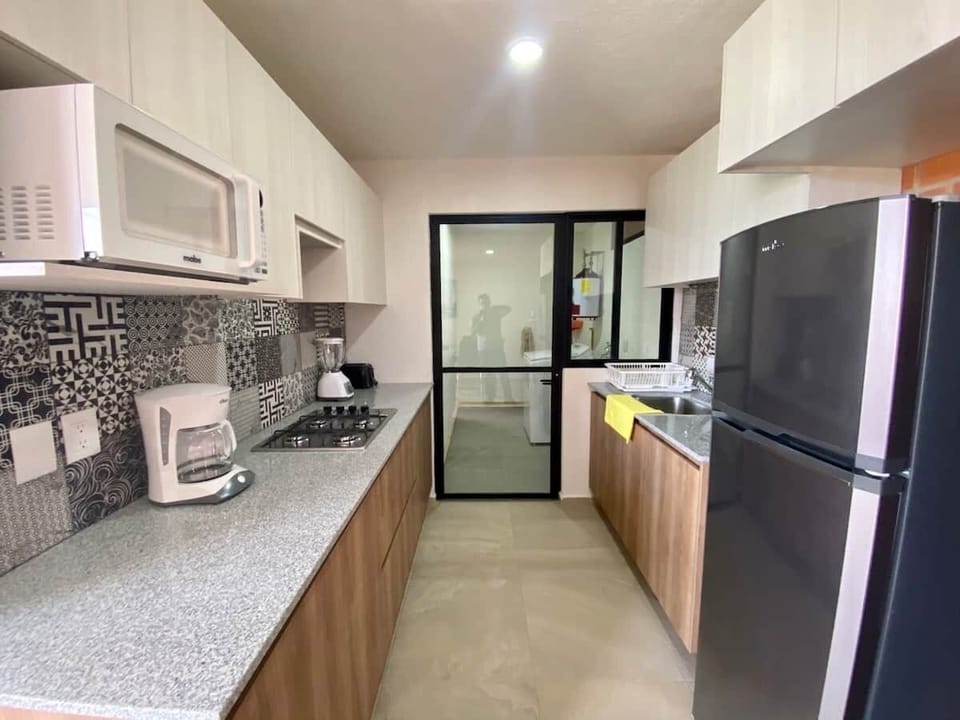Basic Apartment, 2 Bedrooms, Kitchen, Tower | Private kitchen | Fridge, microwave, dishwasher, toaster