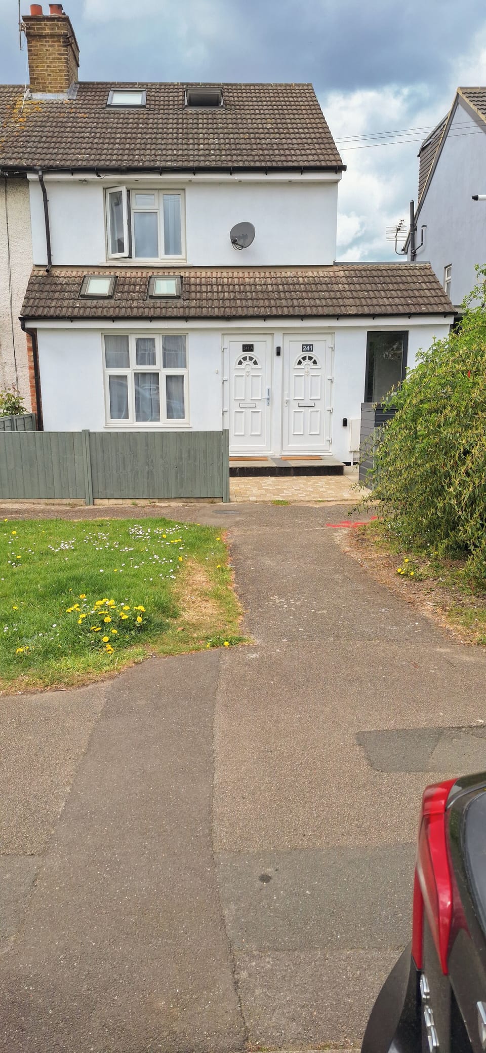 front RHS entrance door