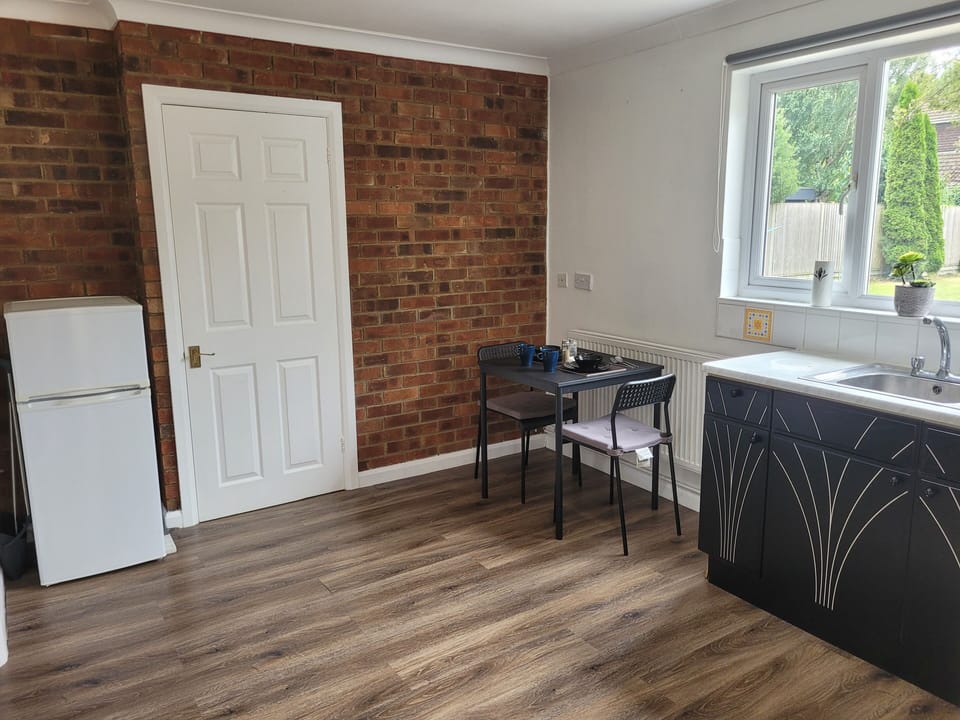 Apartment | Private kitchen | Fridge, microwave, oven, stovetop